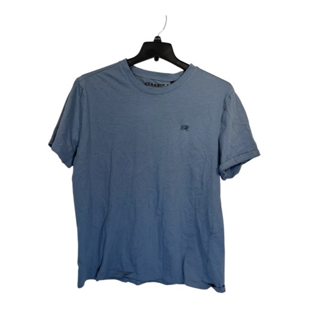 Parasuco T-Shirt Mens Size XXL Blue 100% Cotton Casual Crew Neck Relaxed